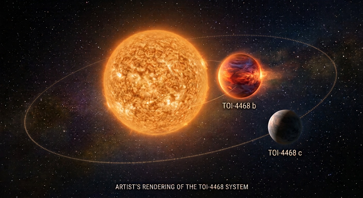 When Gas Giants Share the Sky: The Discovery of Planetary System TOI-4468